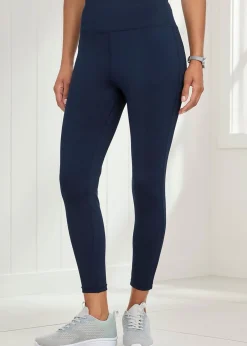 Loungewear>Cotton Traders Navy Stretch Leggings