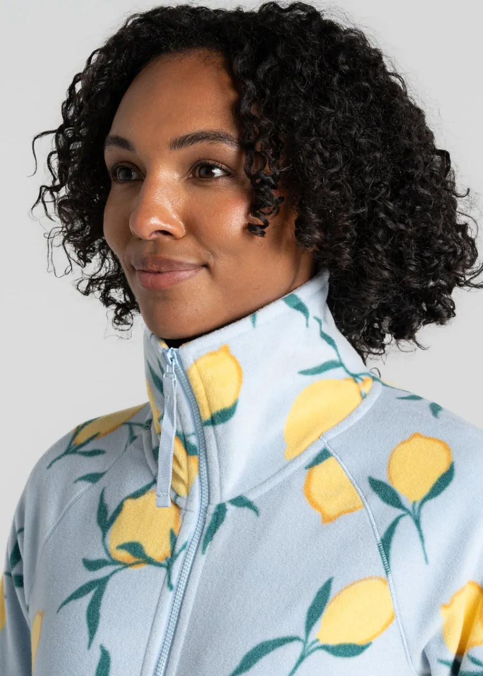 Coats & Jackets>Craghoppers Blue Annjela Half Zip Fleece