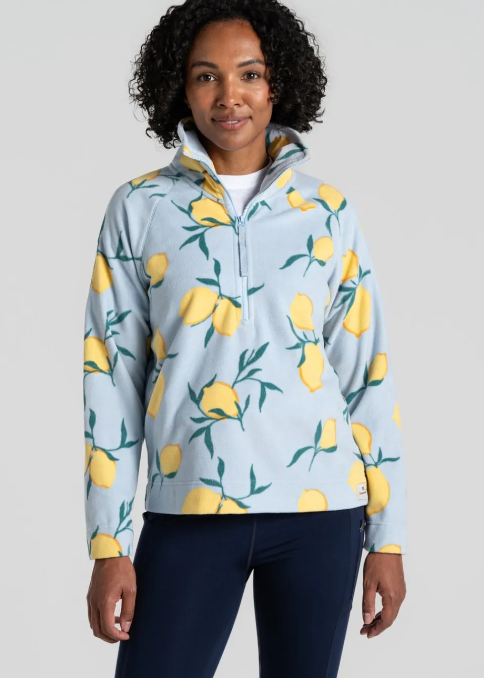 Coats & Jackets>Craghoppers Blue Annjela Half Zip Fleece