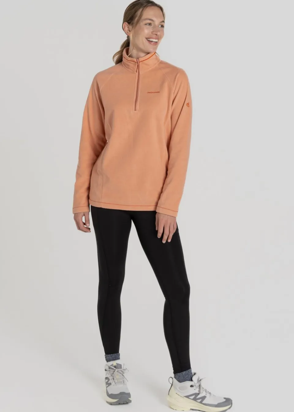 Coats & Jackets>Craghoppers Brown Miska VI Half Zip Fleece