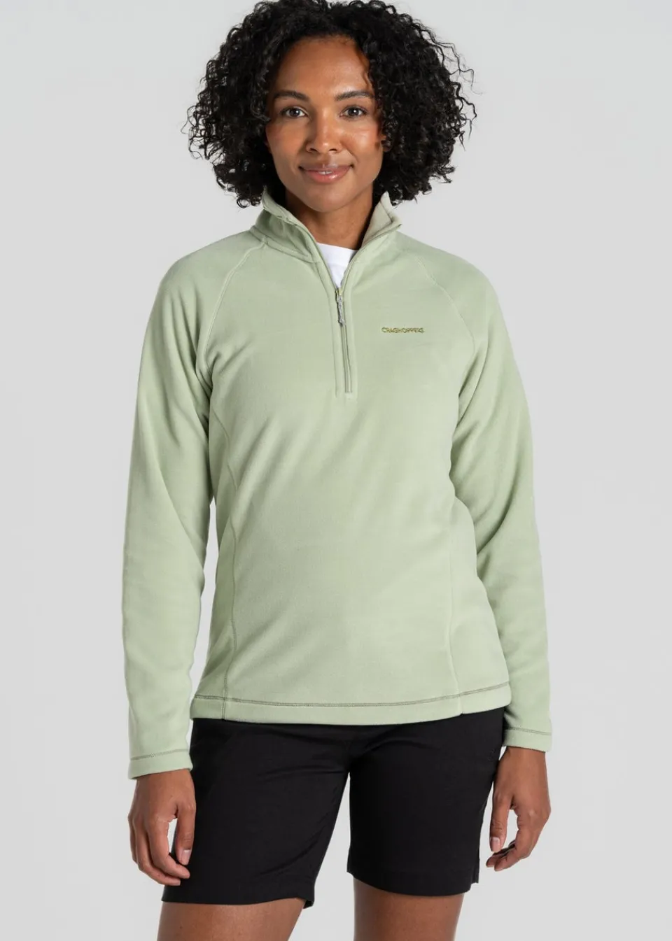 Coats & Jackets>Craghoppers Green Miska VI Half Zip Fleece