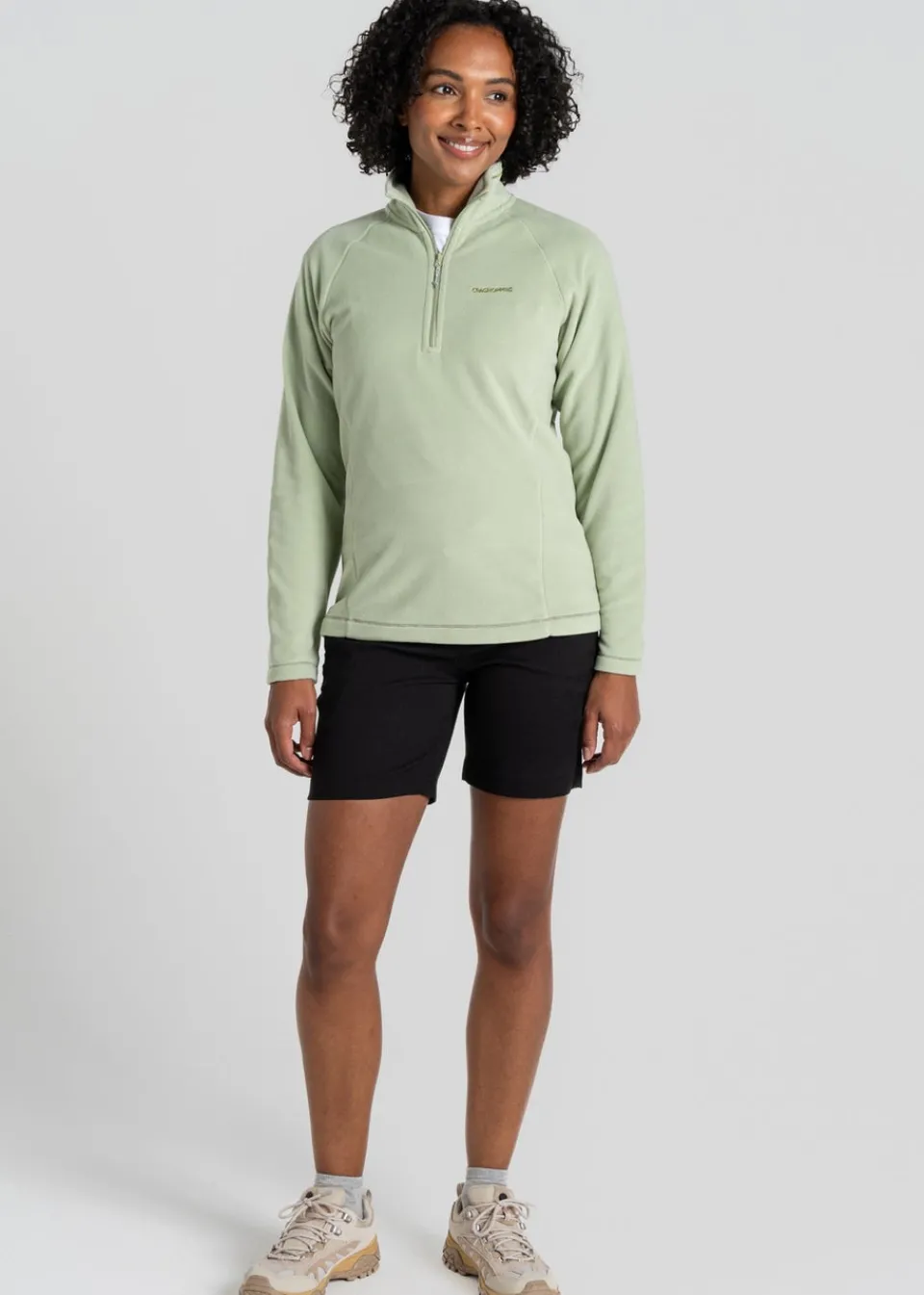 Coats & Jackets>Craghoppers Green Miska VI Half Zip Fleece