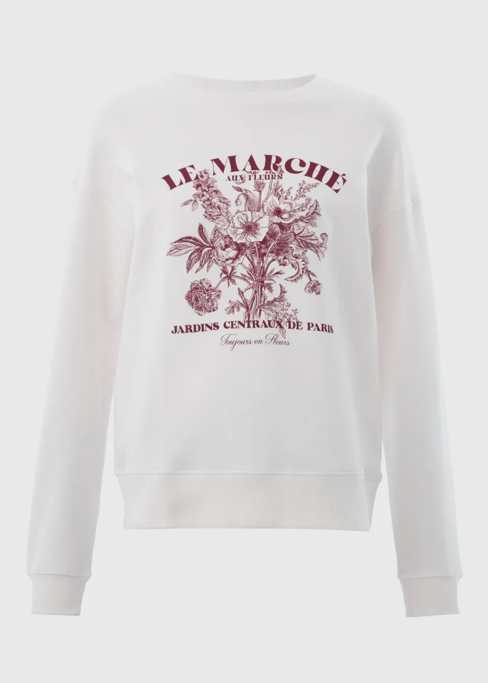 Tops>Papaya Cream Le Marche Graphic Sweatshirt