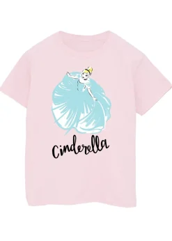 T-Shirts>Disney Cinderella Girls Pink T-Shirt (3-13 Years)