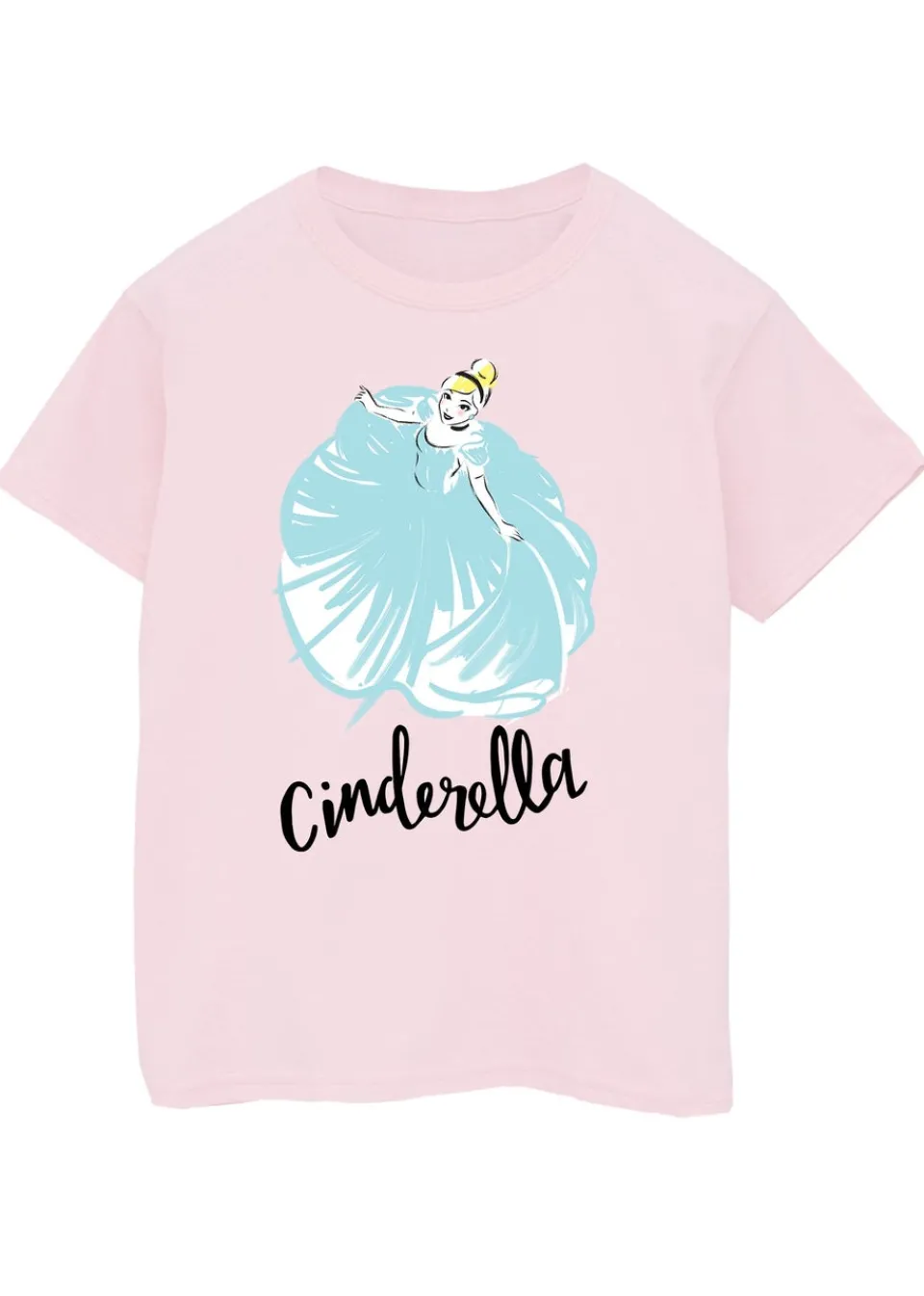 T-Shirts>Disney Cinderella Girls Pink T-Shirt (3-13 Years)