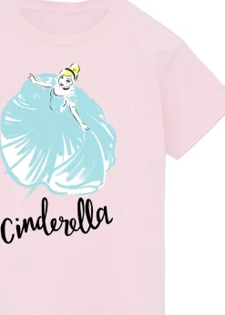 T-Shirts>Disney Cinderella Girls Pink T-Shirt (3-13 Years)