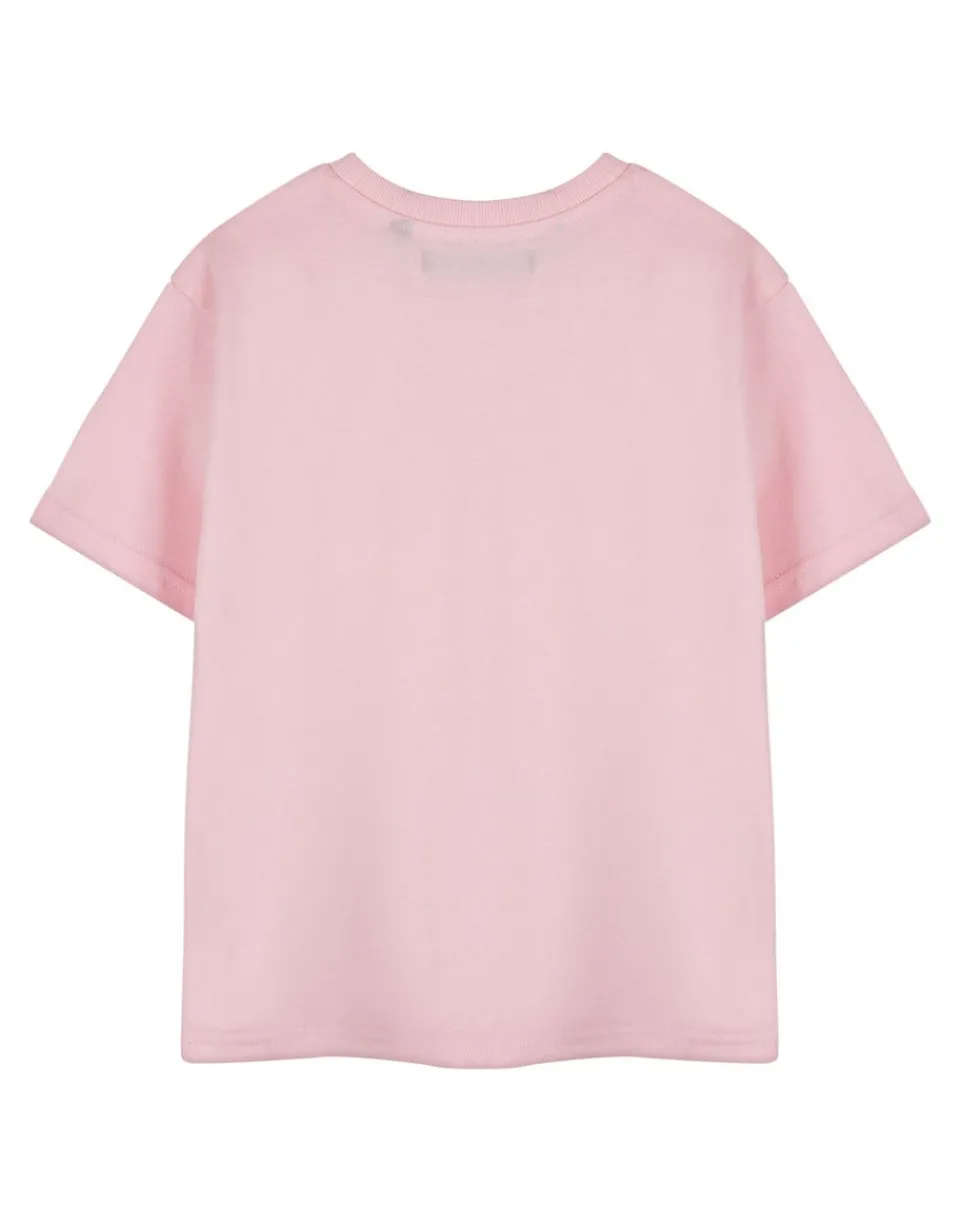 T-Shirts>Disney Lilo & Stitch Love Girls Pink T-Shirt (3-14 Years)