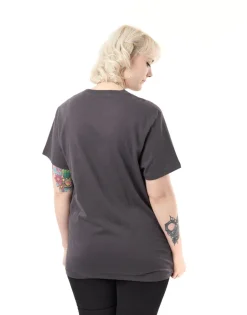 T-Shirts>Disney The Nightmare Before Christmas Jack & Sally Charcoal Short Sleeved T-Shirt