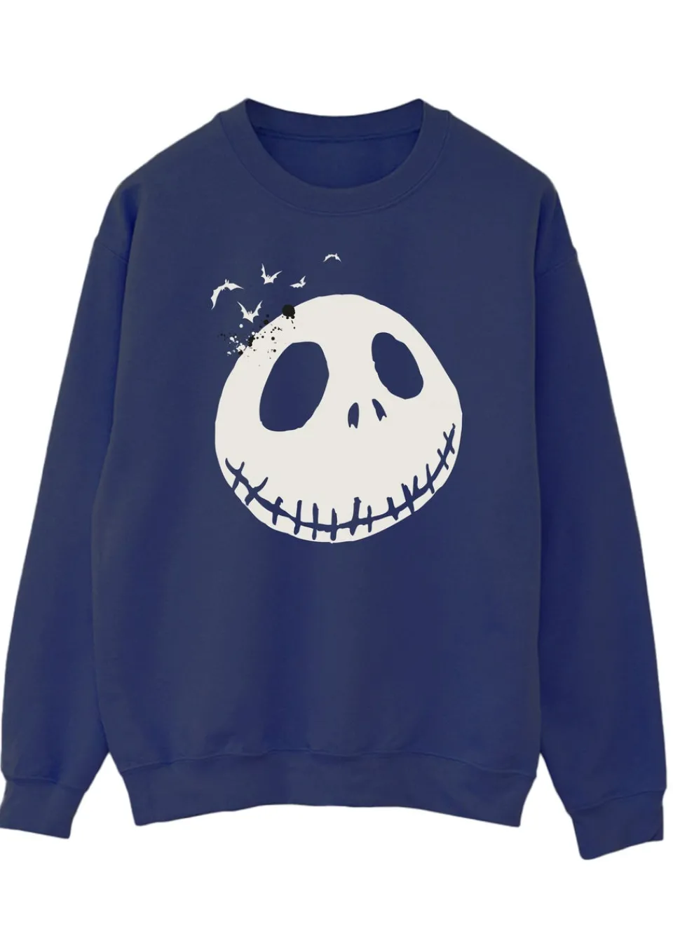 Loungewear>Disney The Nightmare Before Christmas Face Navy Sweatshirt
