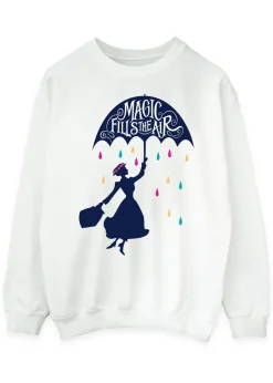 Loungewear>Disney White Mary Poppins Magic Fills The Air Sweatshirt