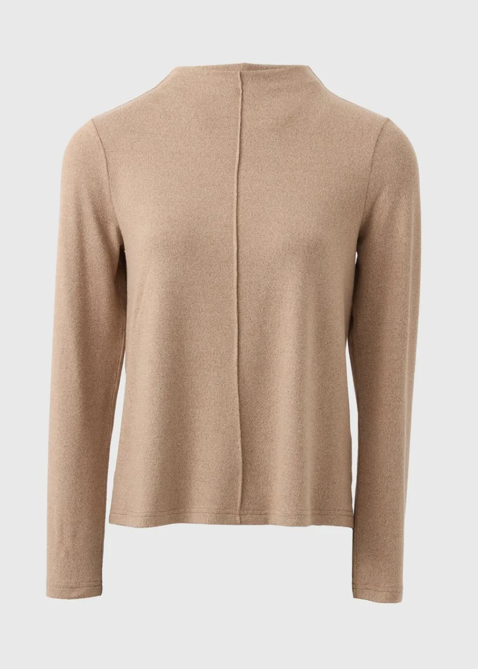 Tops>Et Vous Camel Front Seam Co Ord Top
