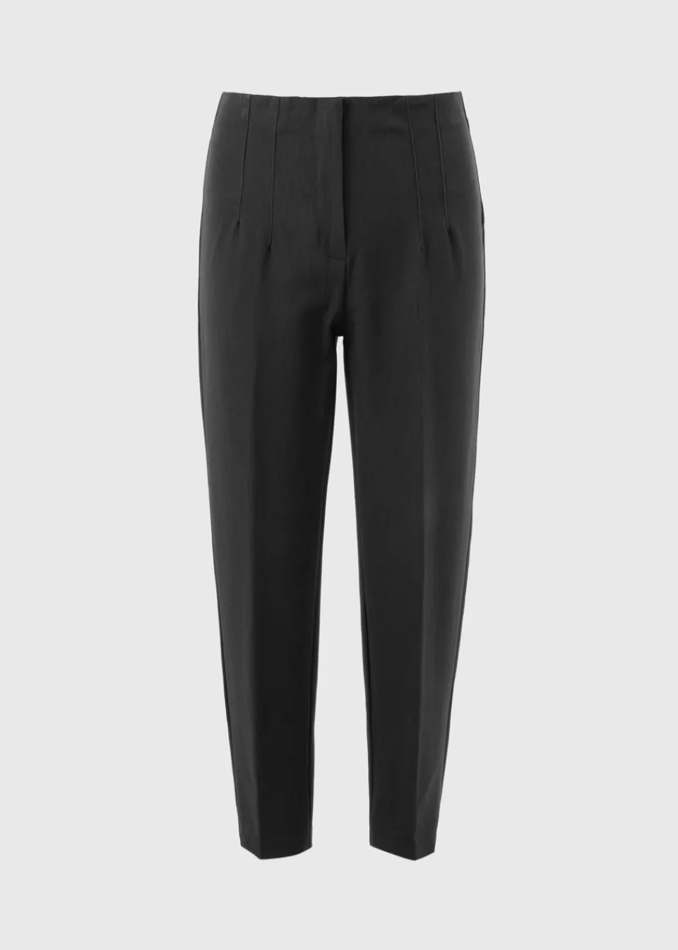 Trousers>Et Vous Grey Tapered Trousers