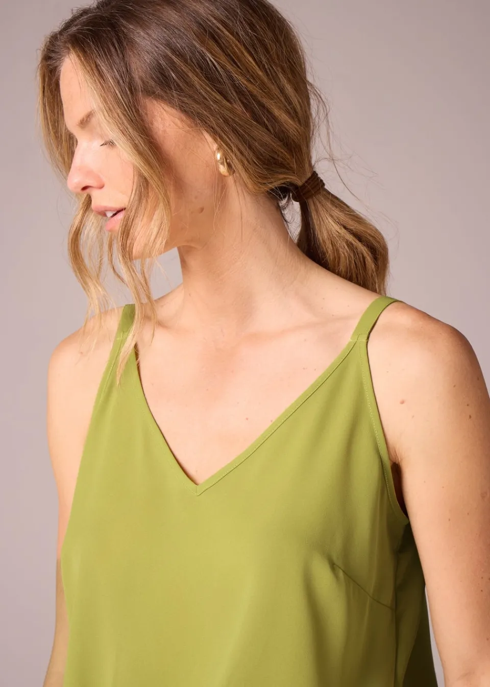 Tops>Et Vous Cami Top Lime