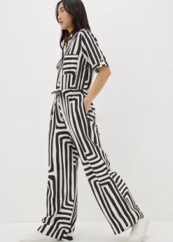 Jumpsuits & Playsuits>Et Vous Monochrome Geo Jumpsuit