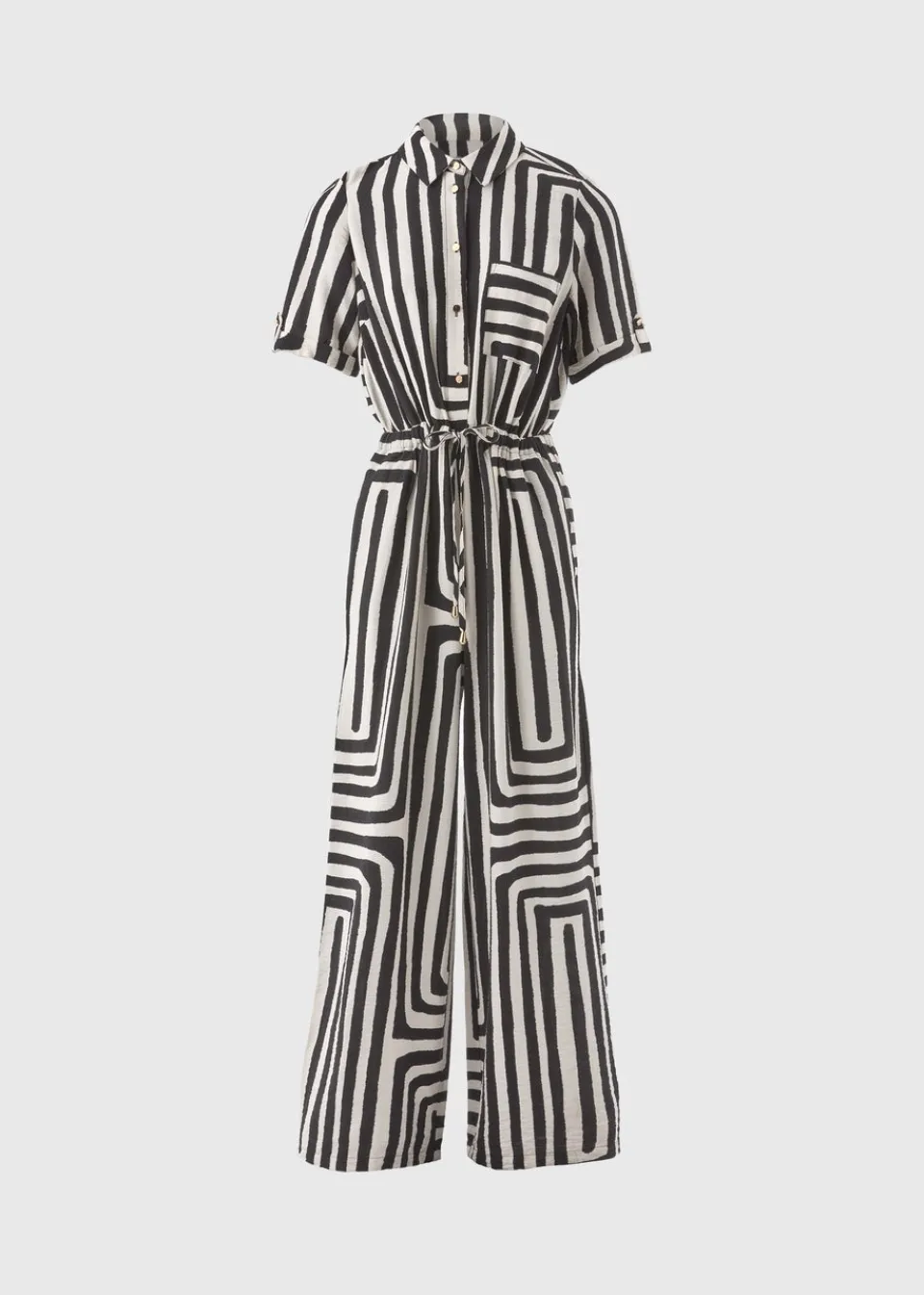 Jumpsuits & Playsuits>Et Vous Monochrome Geo Jumpsuit