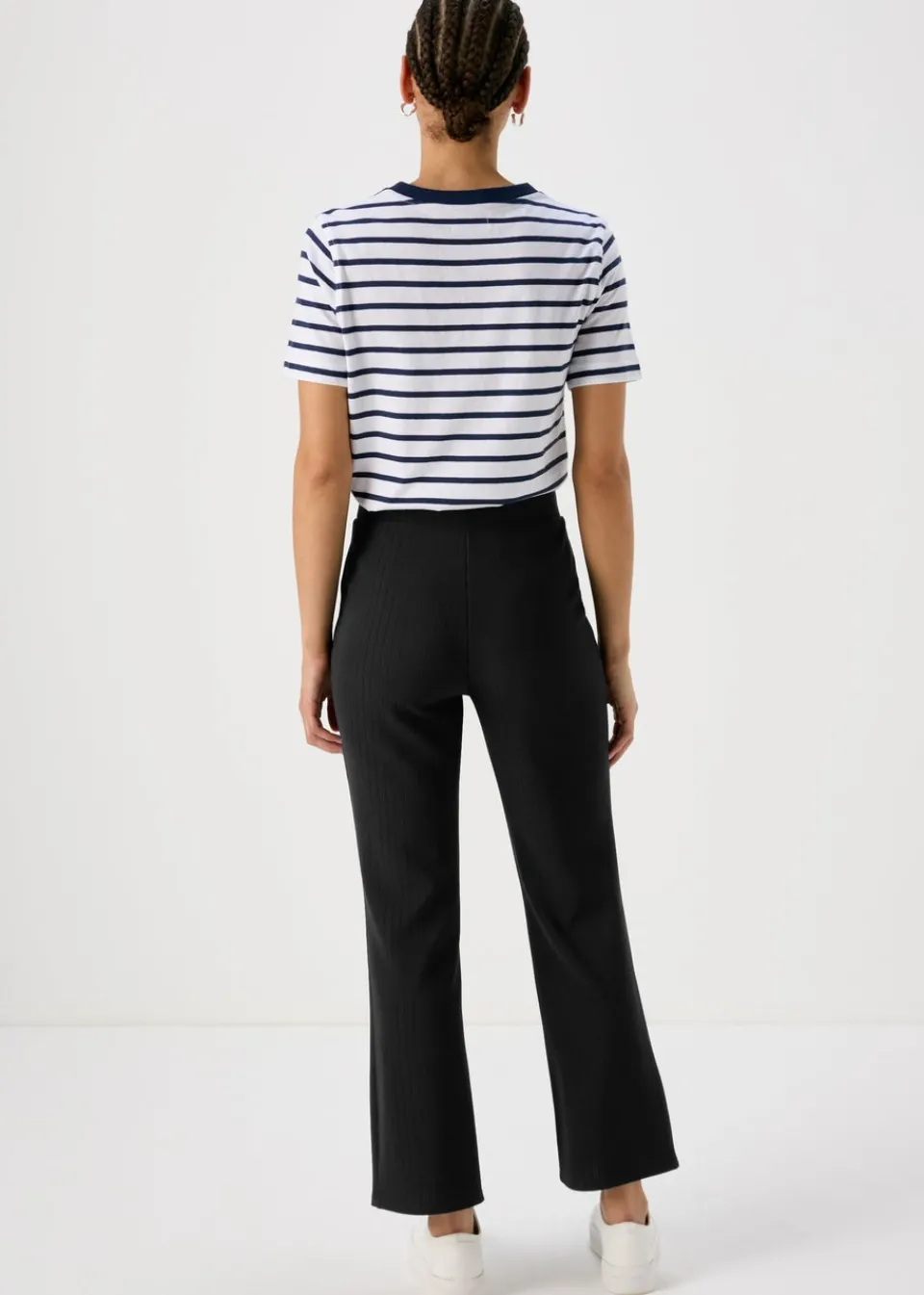 Trousers>Et Vous Rib Trousers Navy