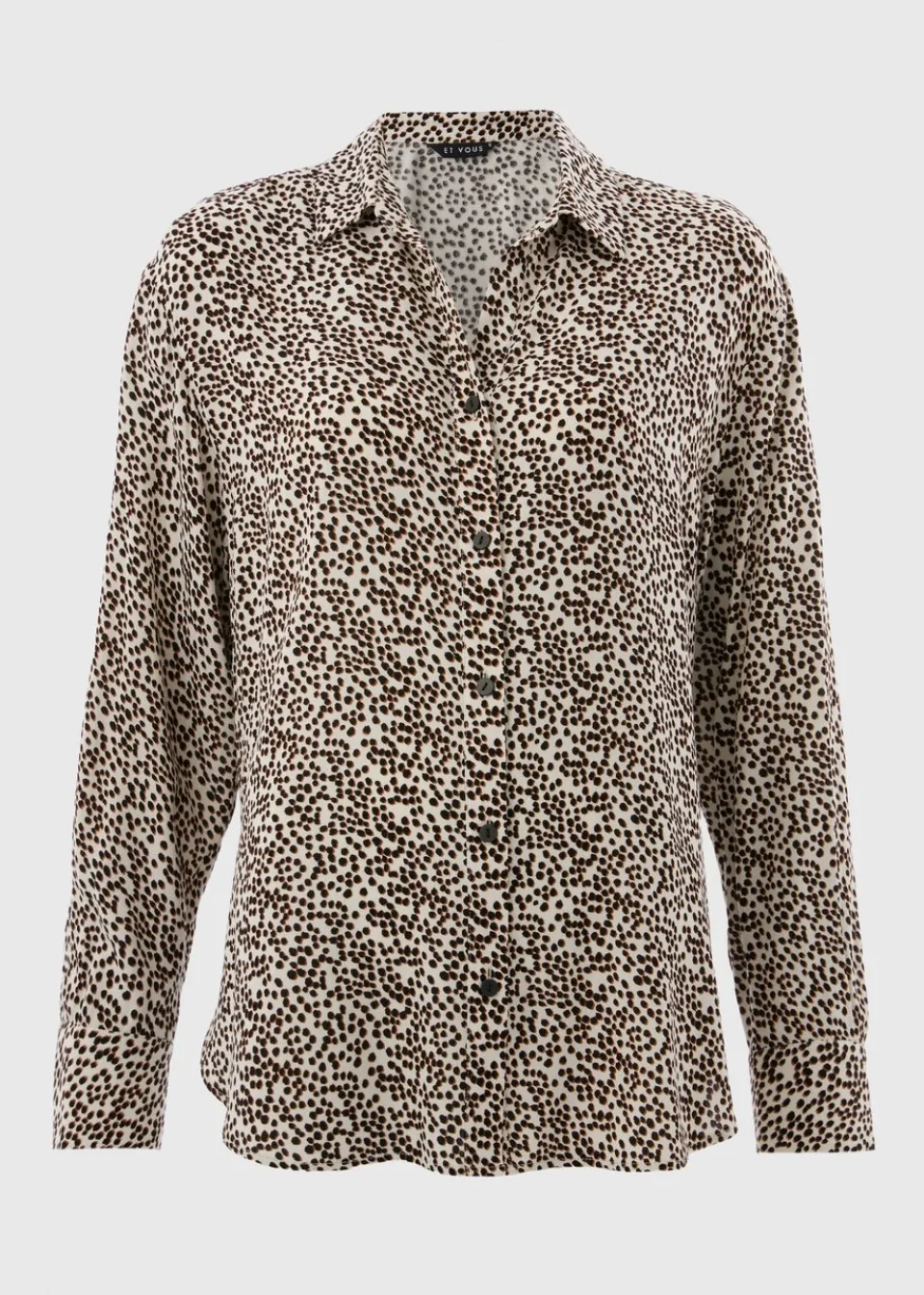 Tops>Et Vous Stone Animal Spot Co Ord Shirt