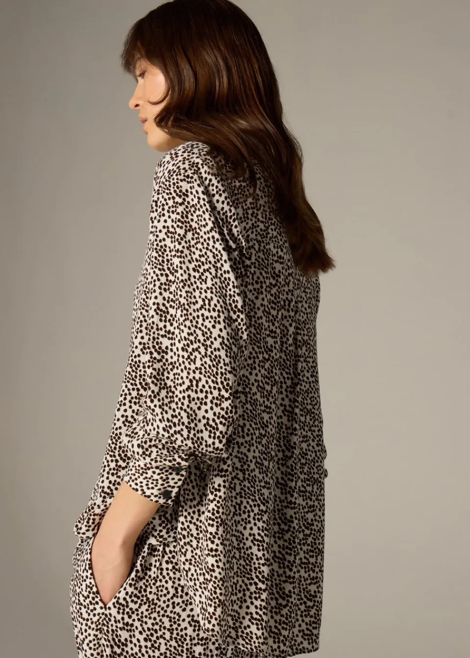 Tops>Et Vous Stone Animal Spot Co Ord Shirt