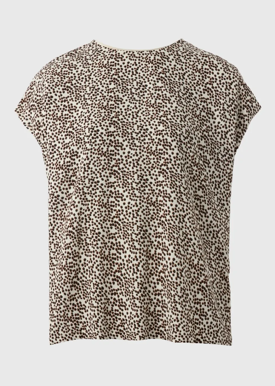 T-Shirts>Et Vous Stone Animal Spot Front Jersey Back T-Shirt