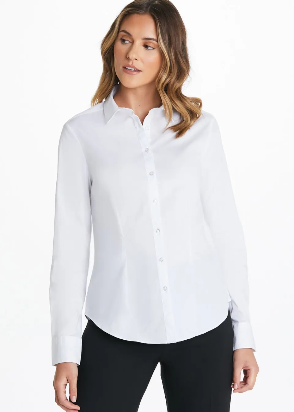 Tops>Et Vous Essential Blouse White