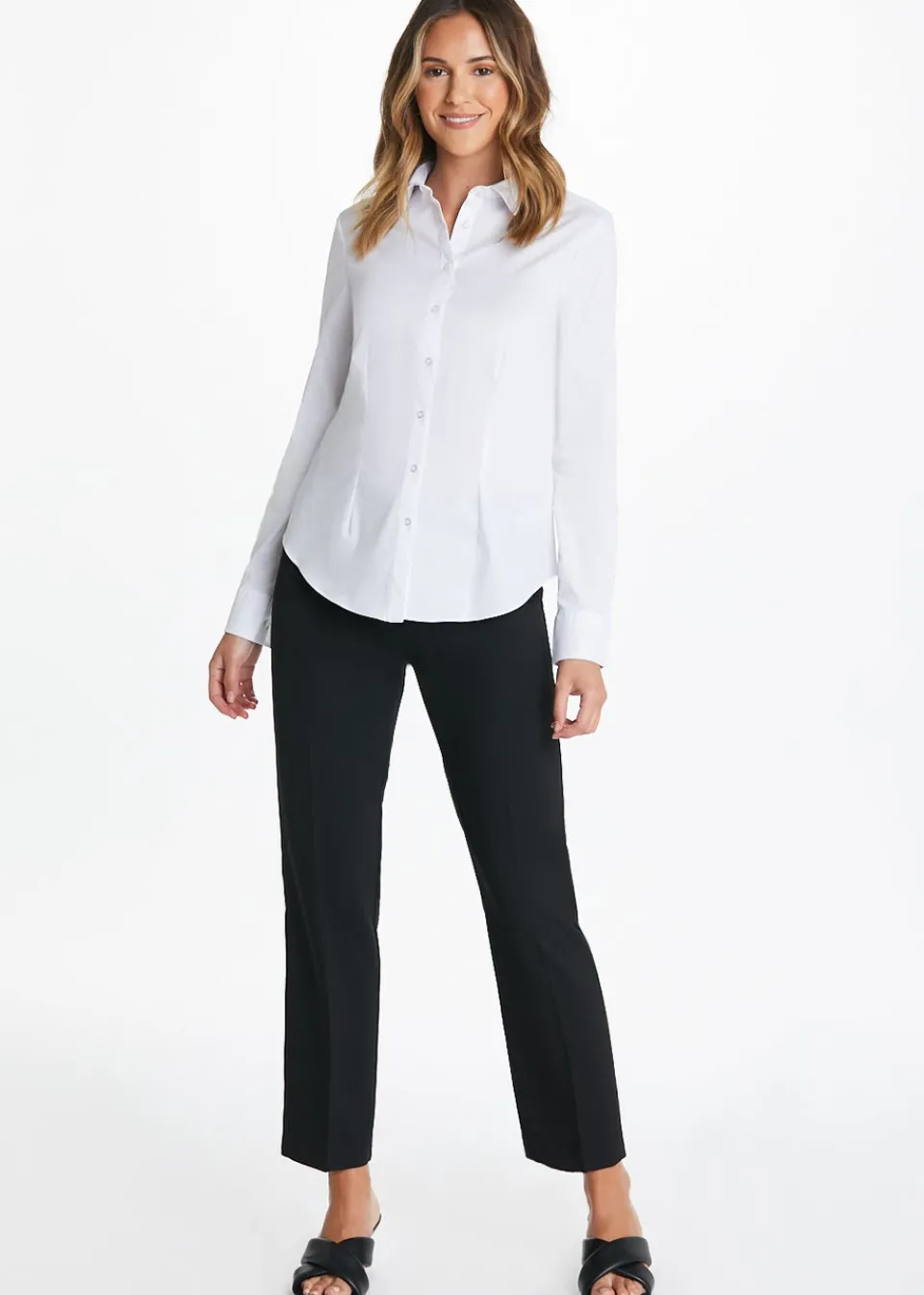 Tops>Et Vous Essential Blouse White
