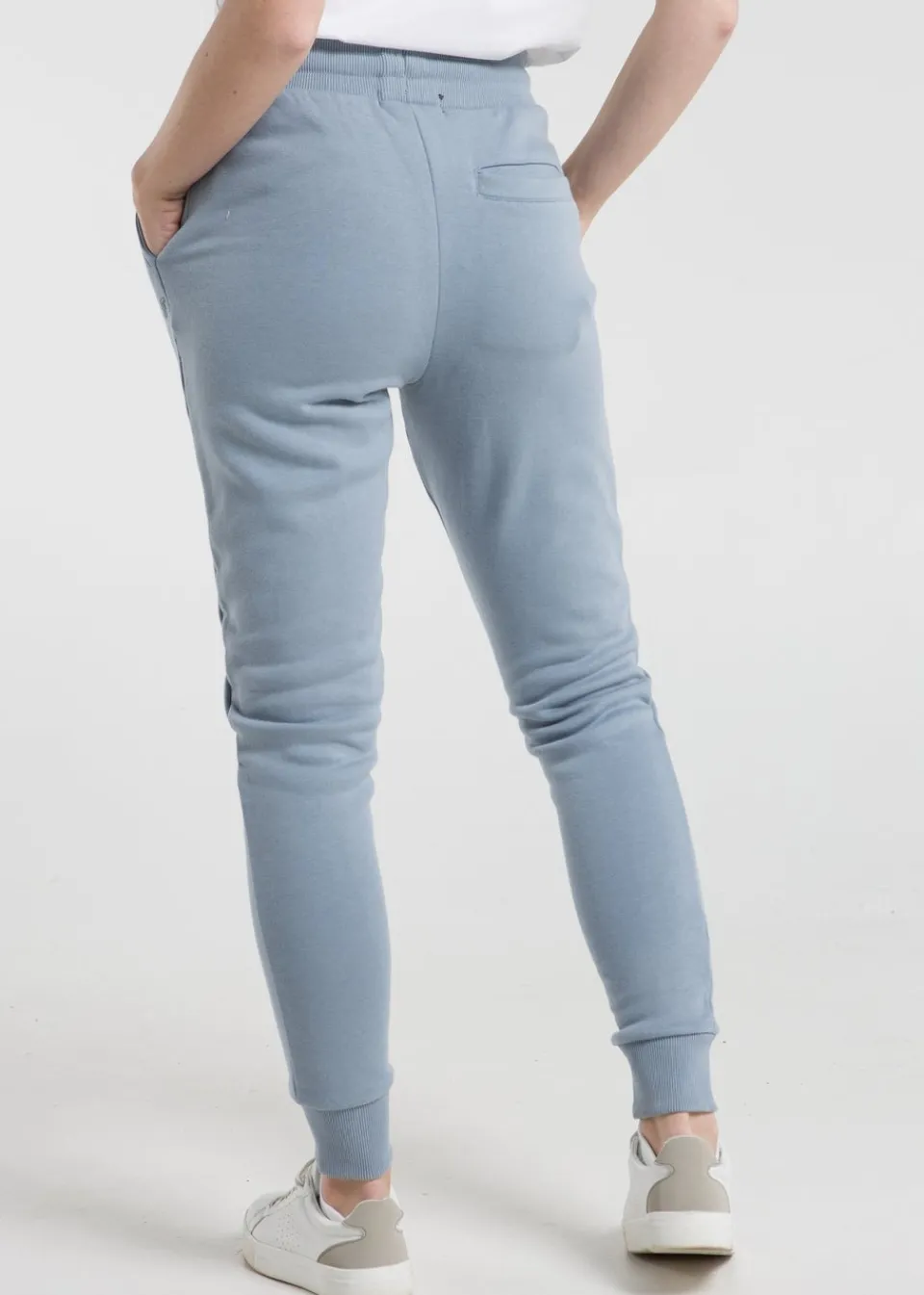 Trousers>French Connection Blue Cotton Blend Slim-fit Drawstring Joggers