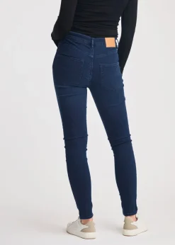 Jeans & Jeggings>French Connection Blue Cotton Blend Stretch High Rise Skinny Denim Jeans