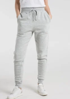 Trousers>French Connection Light Grey Cotton Blend Slim-fit Drawstring Joggers