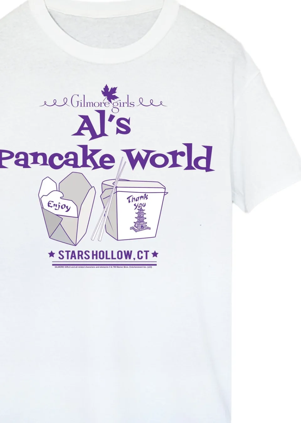 T-Shirts>Gilmore Girls Al's Pancake World White Boyfriend Fit T-Shirt