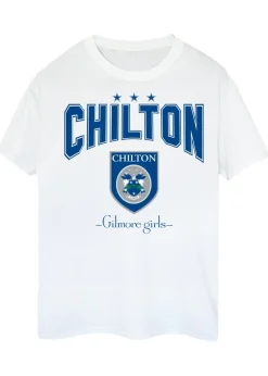 T-Shirts>Gilmore Girls Chilton White Boyfriend Fit T-Shirt