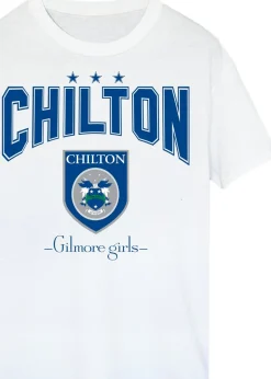 T-Shirts>Gilmore Girls Chilton White Boyfriend Fit T-Shirt