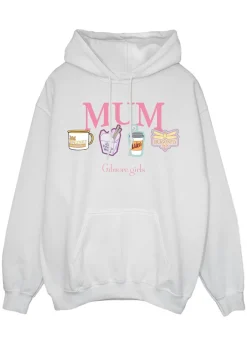 Tops>Gilmore Girls Mum White Hoodie