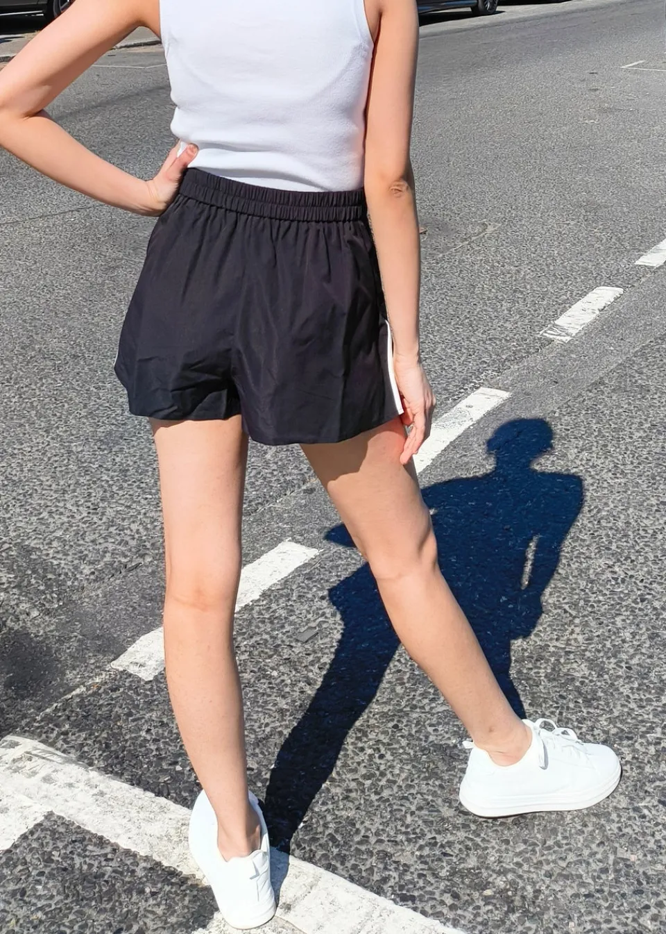 Shorts>Gini London Black Tailored Shorts