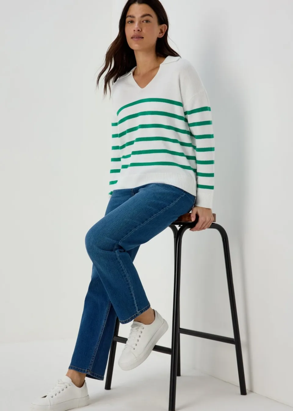 Jeans & Jeggings>Papaya Denim Grace Mid Wash Straight Leg Jeans Midwash