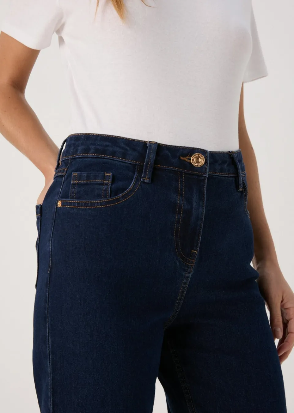 Jeans & Jeggings>Papaya Denim Grace Rinse Wash Straight Fit Jeans Lightwash