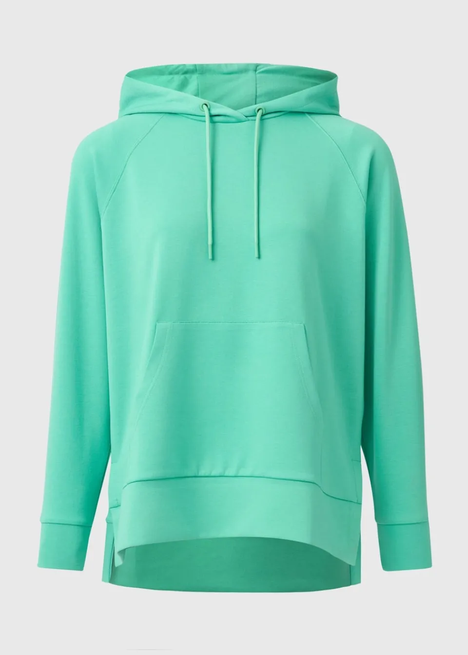 Tops>Papaya Longline Hoodie Green