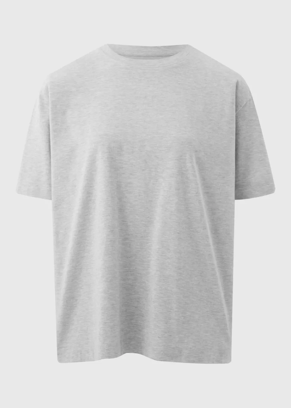 T-Shirts>Papaya Grey Oversized T-Shirt