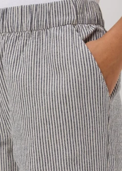 Trousers>Papaya Grey Stripe Pull On Trousers