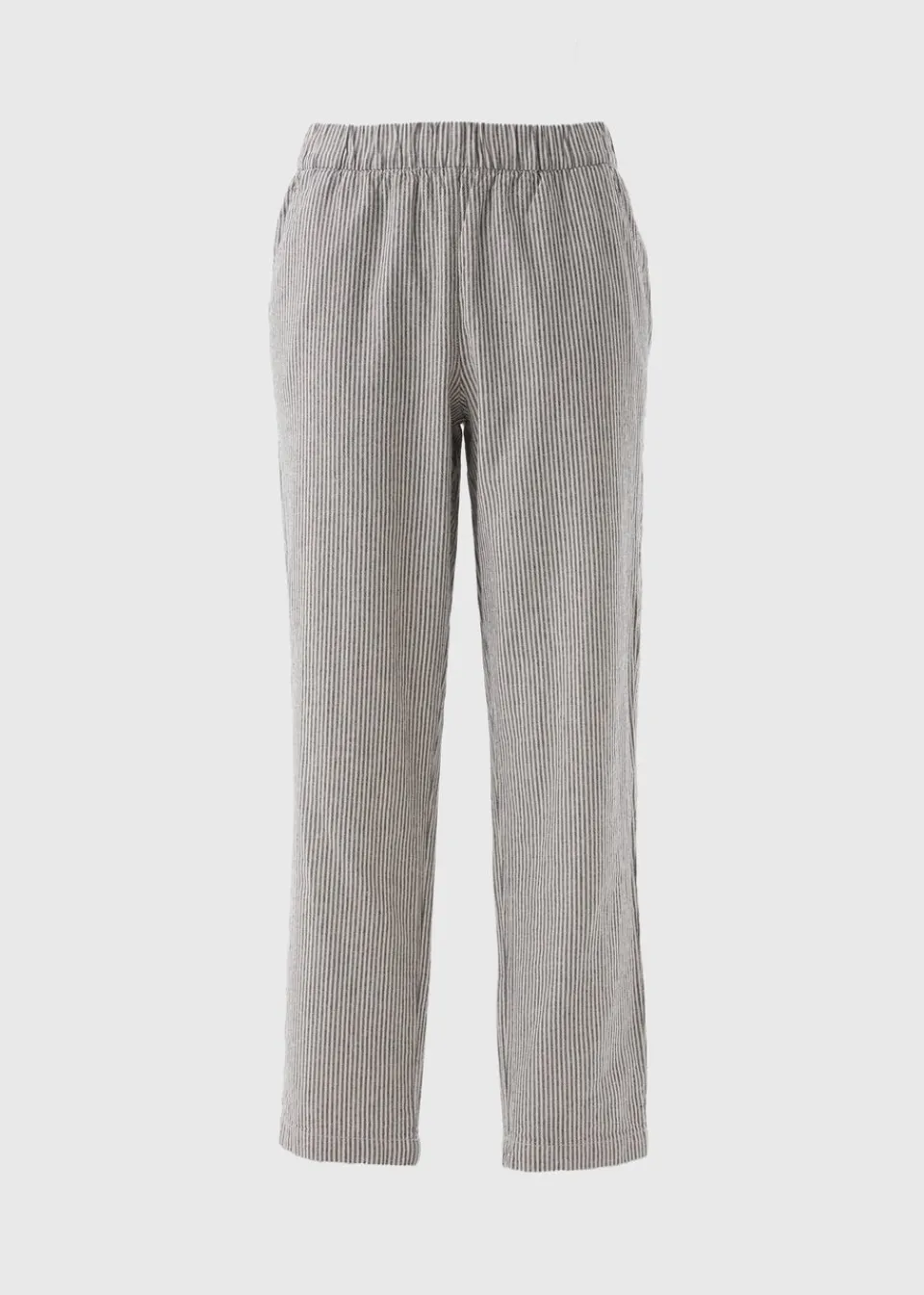 Trousers>Papaya Grey Stripe Pull On Trousers