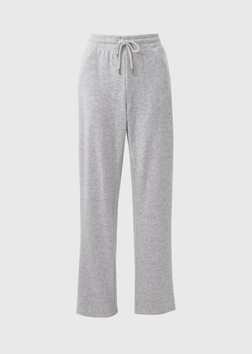 Trousers>Papaya Grey Wide Leg Jogging Bottoms