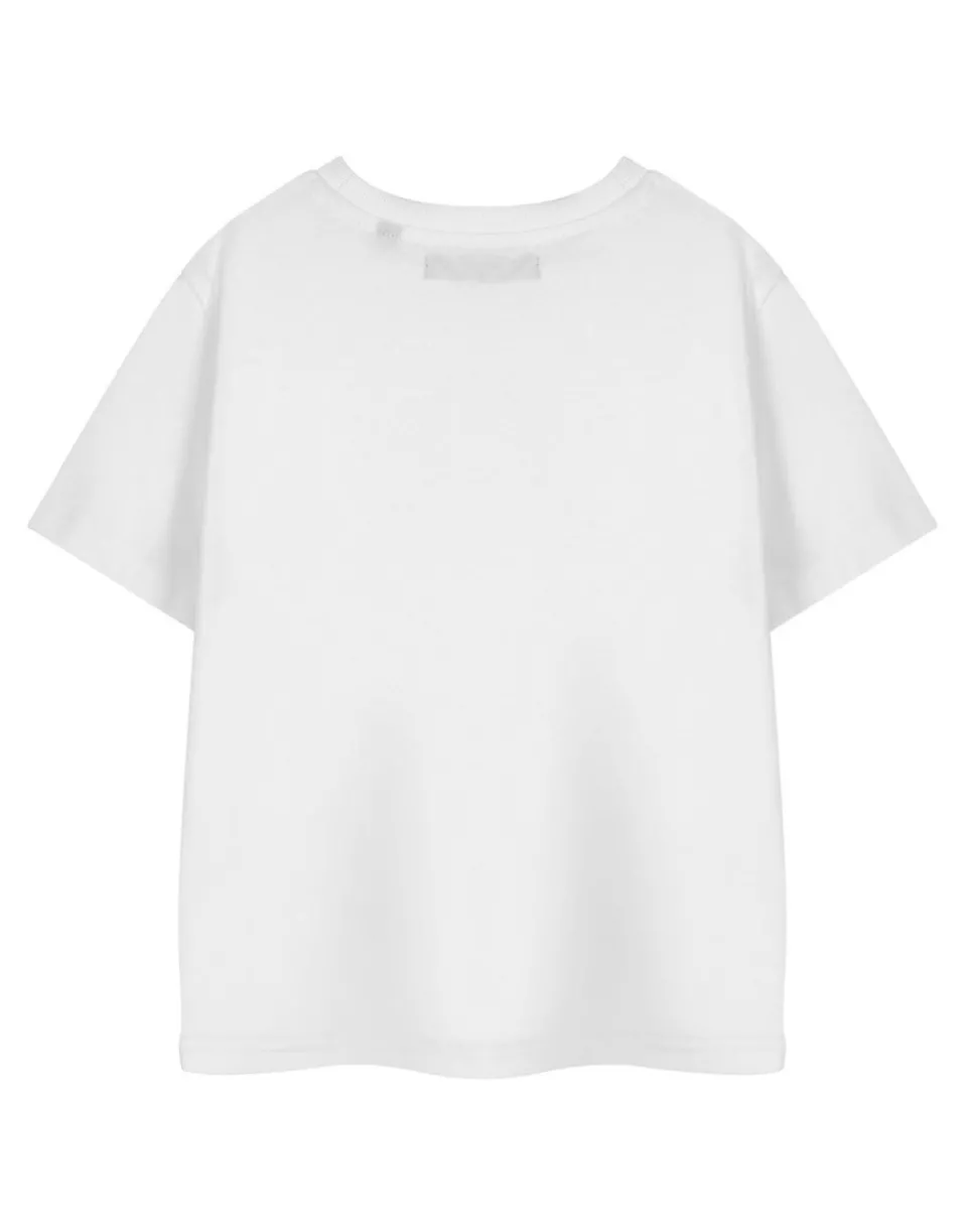 T-Shirts>Hello Kitty Kuromi Heart Kids White T-Shirt (3-14 Years)
