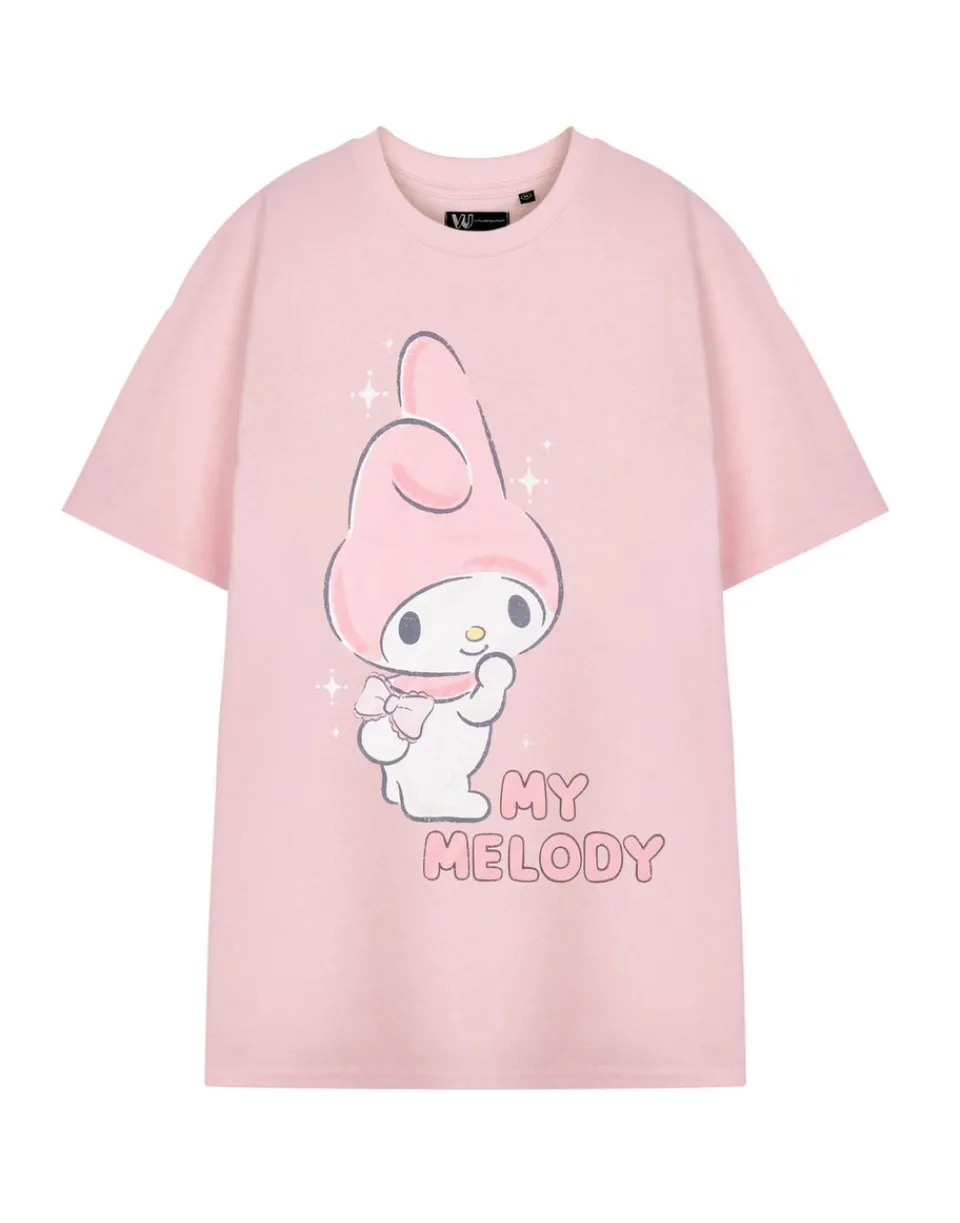 T-Shirts>Hello Kitty My Melody Pink T-Shirt