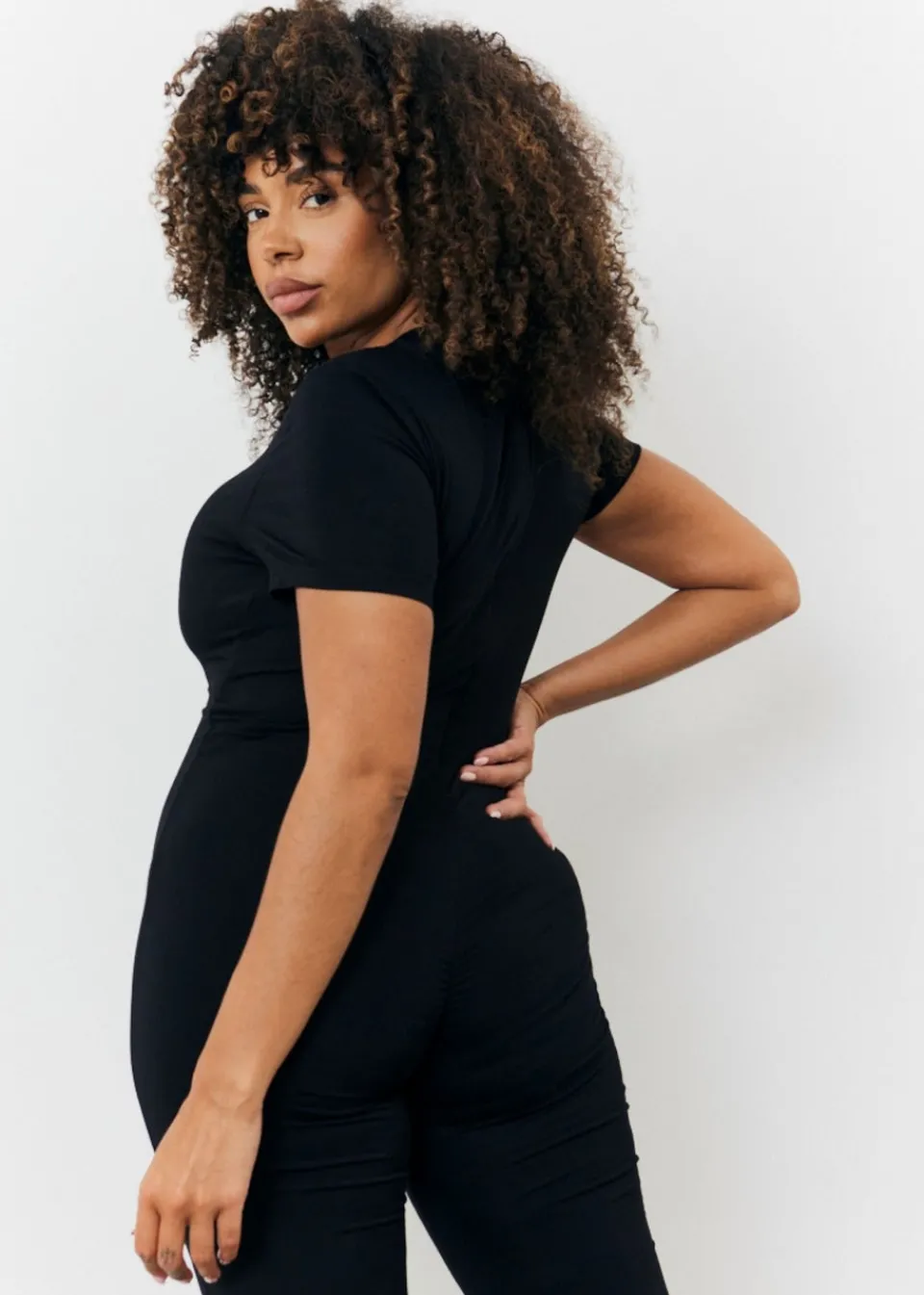 Jumpsuits & Playsuits>In The Style Black Jumpsuit