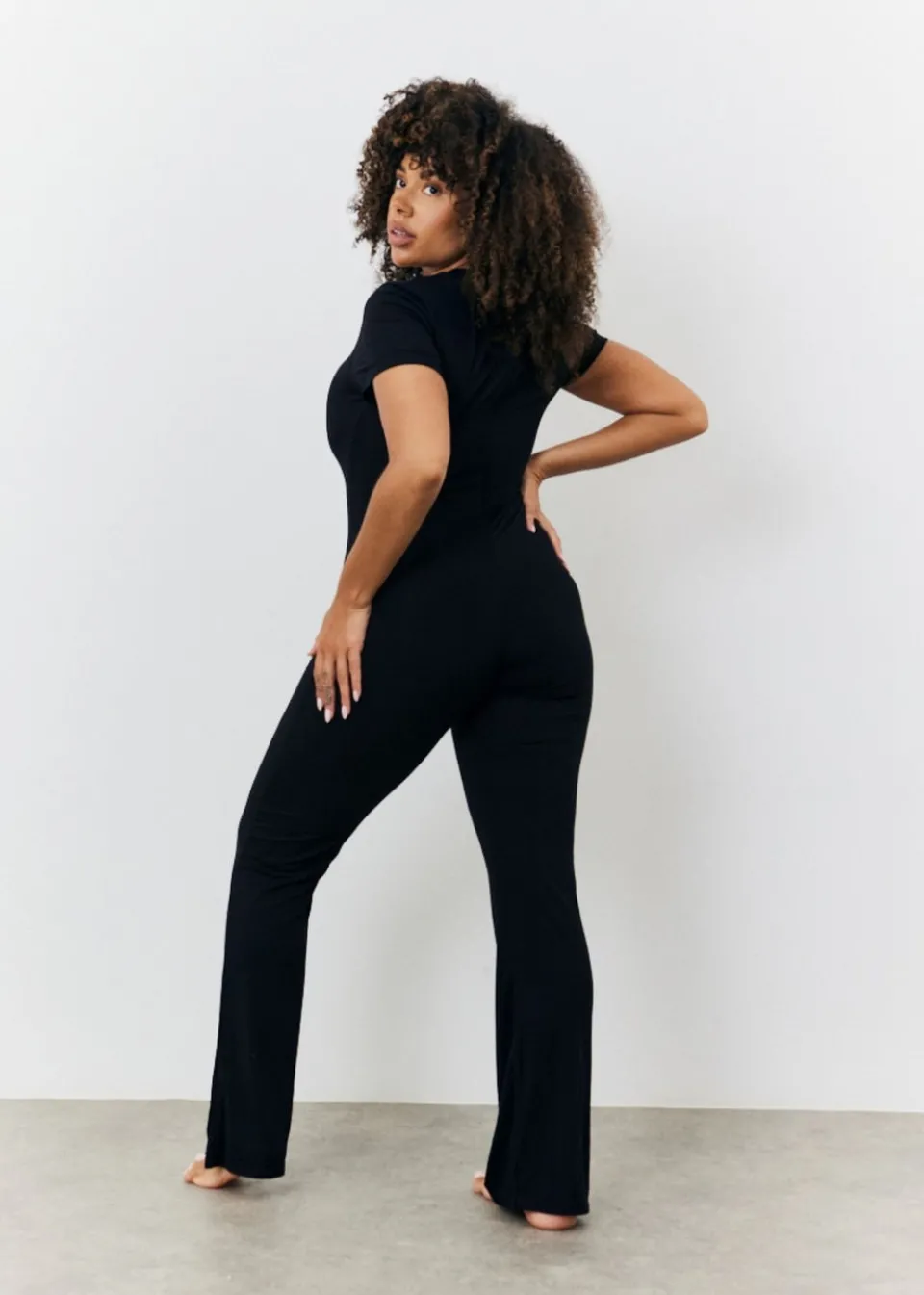 Jumpsuits & Playsuits>In The Style Black Jumpsuit
