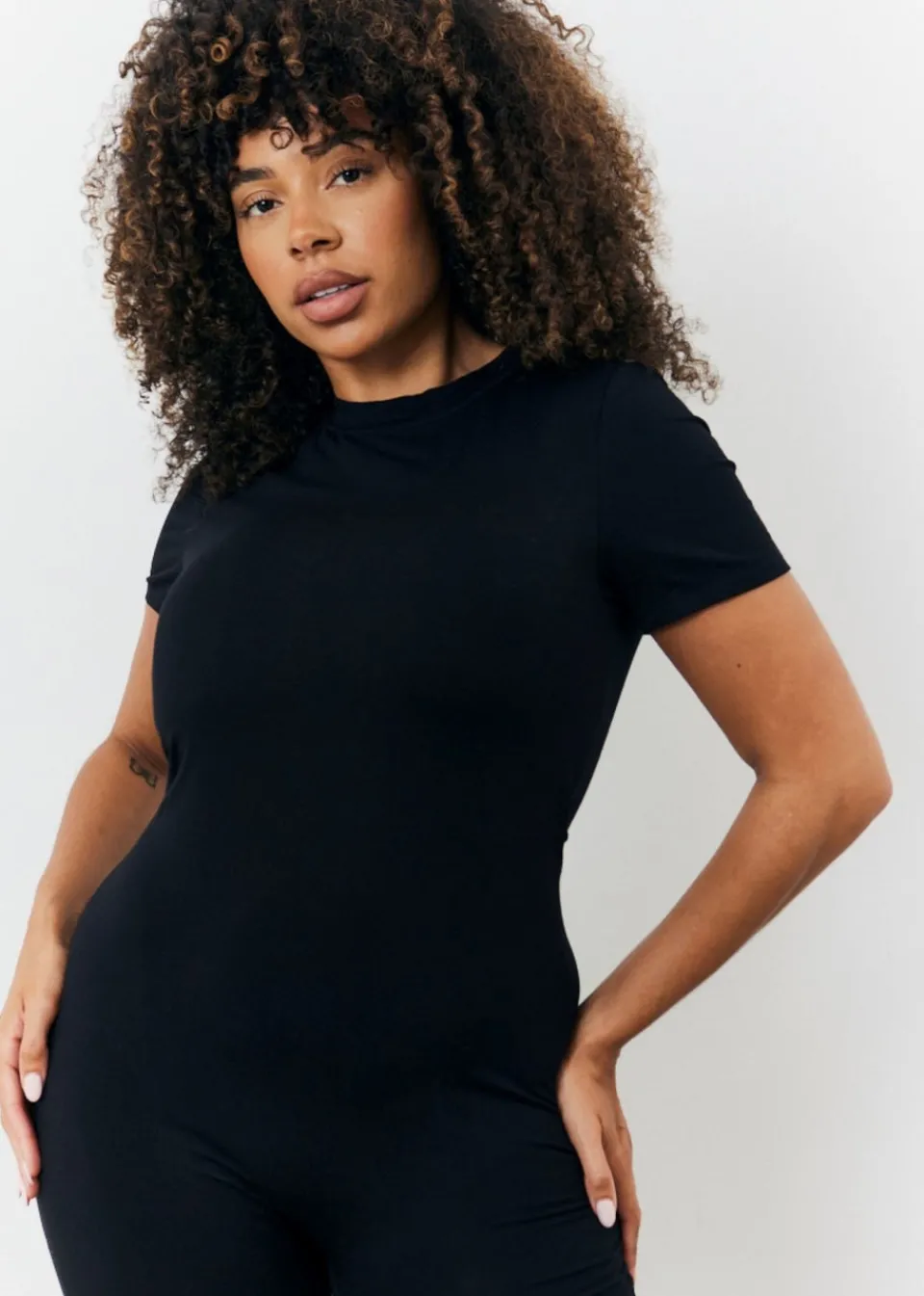 Jumpsuits & Playsuits>In The Style Black Jumpsuit