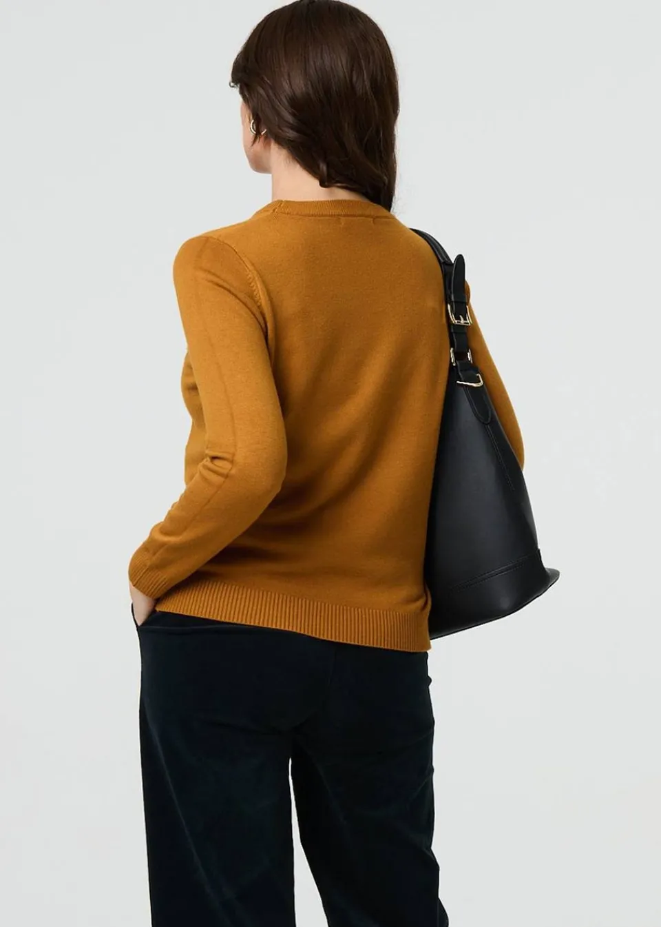 Tops>Izabel London Mustard Floral Gemstone Embellished Jumper