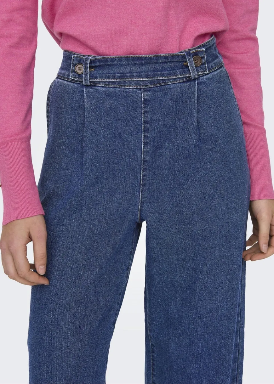 Jeans & Jeggings>JDY Blue Geggo Button Jeans