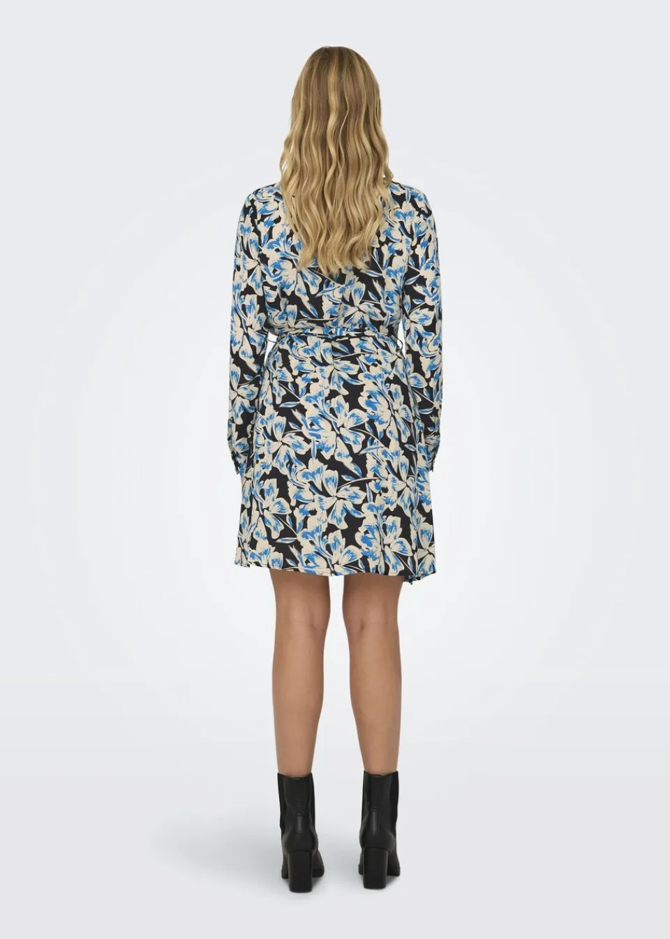 Dresses>JDY Multicoloured Floral Print Long Sleeve Shirt Dress