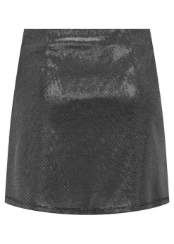Skirts>JDY Silver Glitter Mini Skirt