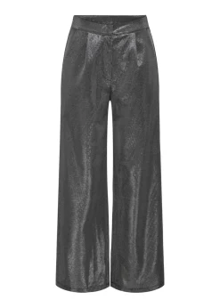 Trousers>JDY Silver Glitter Trousers
